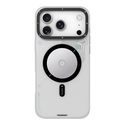Apple iPhone 18 Pro Max Kılıf M-Safe Şarj Özellikli Zore Paris Zerre Sert PC Kapak