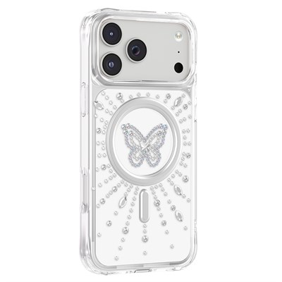 Apple iPhone 18 Pro Max Kılıf M-Safe Şarj Özellikli Zore Paris Mova Sert PC Kapak