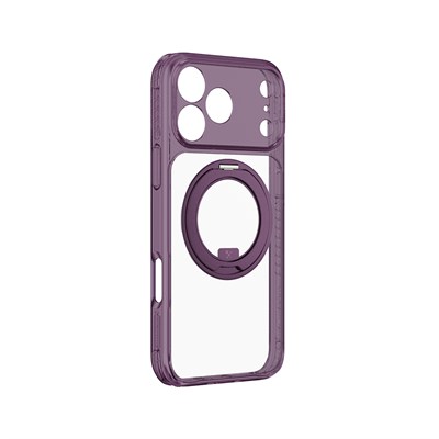 Apple iPhone 18 Pro Max Kılıf M-Safe Şarj Özellikli Airbag Tasarımlı Standlı Lens Korumalı AmazingThing Titan Pro MagSpin Kapak