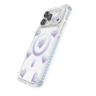 Apple iPhone 18 Pro Max Kılıf M-Safe Şarj Özellikli Zore Paris Elvo Sert PC Kapak