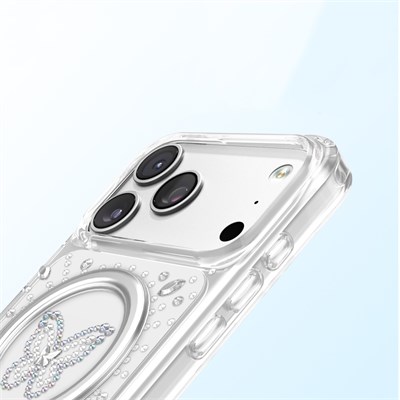 Apple iPhone 18 Pro Max Kılıf M-Safe Şarj Özellikli Zore Paris Mova Sert PC Kapak