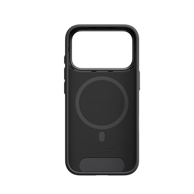 Apple iPhone 18 Pro Max Kılıf M-safe Şarj Özellikli Aramid Karbon Fiber Pitaka Military-Grade Classic Serisi New Logo Black-Grey Twill Kapak