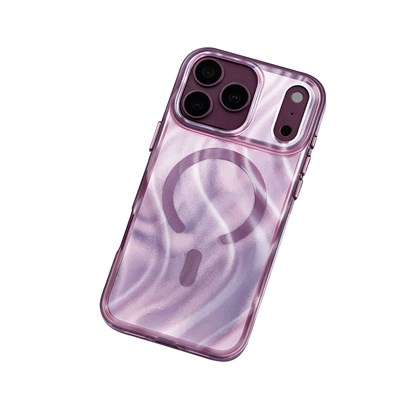 Apple iPhone 18 Pro Max Kılıf M-safe Şarj Özellikli Mutural Glow Desert Serisi Kapak