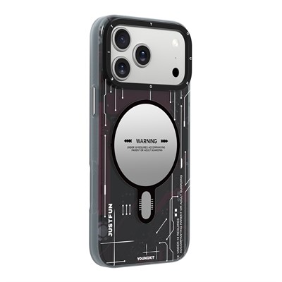 Apple iPhone 18 Pro Max Kılıf M-safe Şarj Özellikli Kamera Denetim Butonlu Youngkit Technology Serisi Kapak