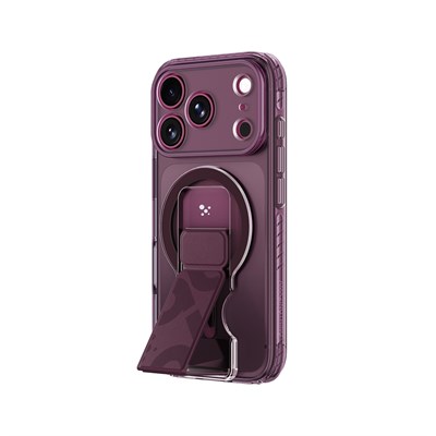 Apple iPhone 18 Pro Max Kılıf M-safe Şarj Özellikli Standlı Amazingthing Titan Pro Grip Stand Serisi Kapak