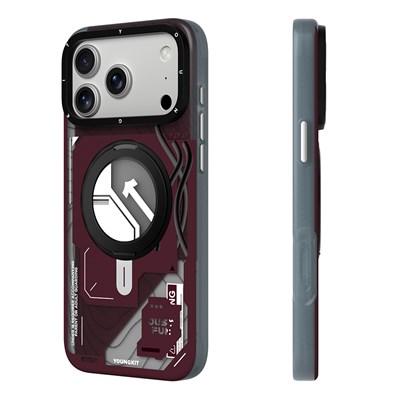 Apple iPhone 18 Pro Max Kılıf M-safe Şarj Özellikli Youngkit Starship Serisi Kapak