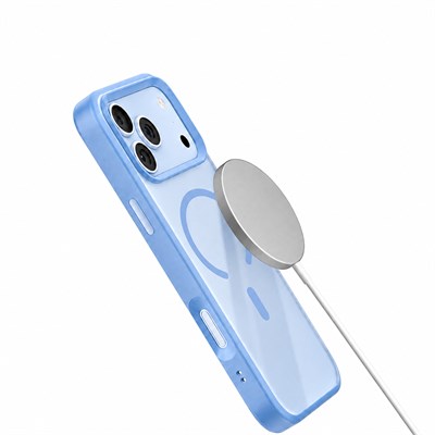 Apple iPhone 18 Pro Max Kılıf M-safe Şarj Özellikli Airbag Tasarımlı Mutural Mist Serisi Kapak
