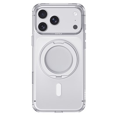 Apple iPhone 18 Pro Max Kılıf M-safe Şarj Özellikli Raptic Air Stand Serisi Aynalı Arka Yüzey Standlı Kapak