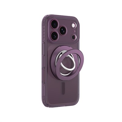 Apple iPhone 18 Pro Max Kılıf M-safe Şarj Özellikli Yüzük Standlı Amazingthing Titan Pro Grip Ring Serisi Kapak