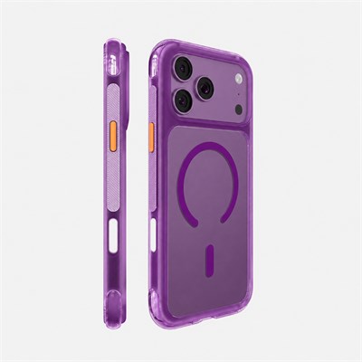 Apple iPhone 18 Pro Max Kılıf M-safe Şarj Özellikli Raptic Aramid Dual Rise Serisi 24 Ayar Altın Kaplamalı Karbon Kapak