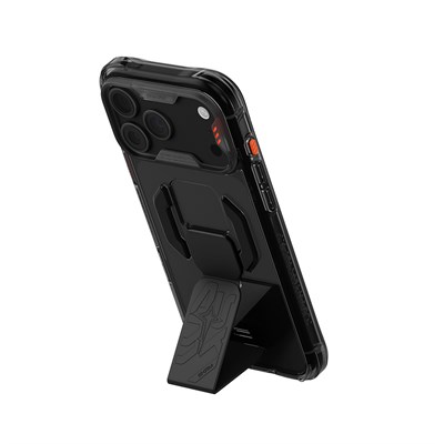 Apple iPhone 18 Pro Max Kılıf M-safe Şarj Özellikli Teknoloji Desenli Skinarma Helio CE Mag Charge Standlı Kapak