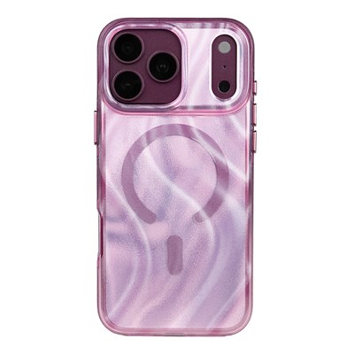 Apple iPhone 18 Pro Max Kılıf M-safe Şarj Özellikli Mutural Glow Desert Serisi Kapak