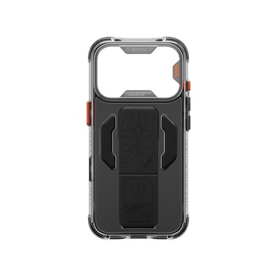 Apple iPhone 18 Pro Max Kılıf M-safe Şarj Özellikli Teknoloji Desenli Skinarma Helio CE Mag Charge Standlı Kapak