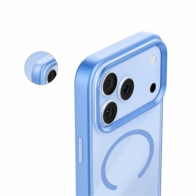 Apple iPhone 18 Pro Max Kılıf M-safe Şarj Özellikli Airbag Tasarımlı Mutural Mist Serisi Kapak