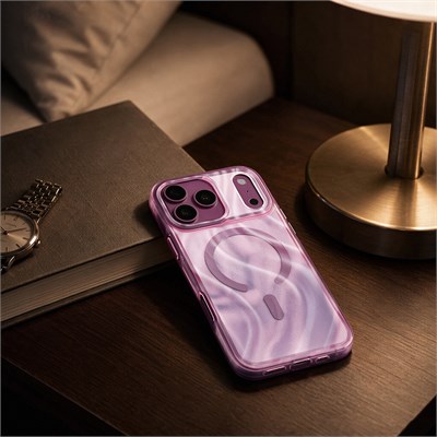 Apple iPhone 18 Pro Max Kılıf M-safe Şarj Özellikli Mutural Glow Desert Serisi Kapak