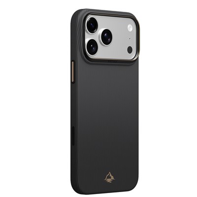 Apple iPhone 18 Pro Max Kılıf M-safe Şarj Özellikli Raptic Aramid Skin Reynis Serisi Karbon Kapak