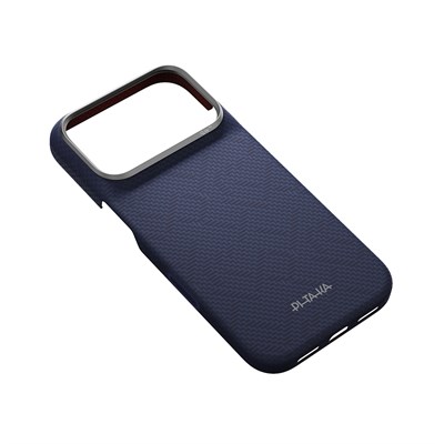Apple iPhone 18 Pro Max Kılıf M-safe Şarj Özellikli Aramid Karbon Fiber Pitaka Weaving Serisi Kapak