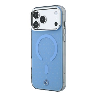 Apple iPhone 18 Pro Max Kılıf Mercedes Benz Orjinal Lisanslı M-safe Şarj Özellikli Çift Katmanlı Yıldız Desenli Sert PC Kapak