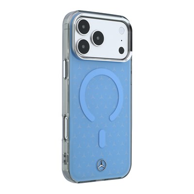 Apple iPhone 18 Pro Max Kılıf Mercedes Benz Orjinal Lisanslı M-safe Şarj Özellikli Çift Katmanlı Yıldız Desenli Sert PC Kapak