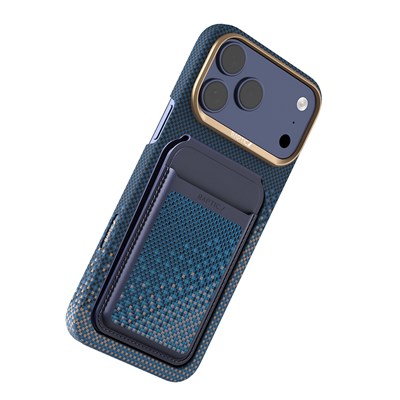 Apple iPhone 18 Pro Max Kılıf Raptic 2in1 Bundle Kit Aramid Skin Serenity Serisi Kartlık ve Karbon Kapak