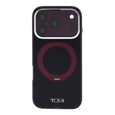 Apple iPhone 18 Pro Max Kılıf TUMI Orjinal Lisanslı M-safe Şarj Özellikli 360 Derece Dönebilen Standlı Transparan Kapak