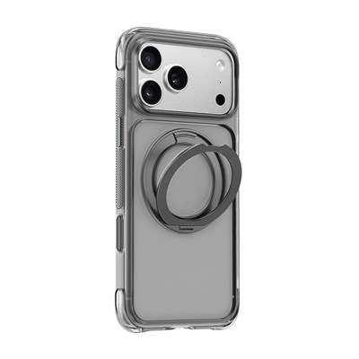 Apple iPhone 18 Pro Max Kılıf Wiwu AG-203 AeroGuard Ultra Serisi M-safe Şarj Özellikli Airbag Tasarımlı Standlı Kapak