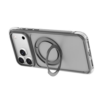 Apple iPhone 18 Pro Max Kılıf Wiwu AG-203 AeroGuard Ultra Serisi M-safe Şarj Özellikli Airbag Tasarımlı Standlı Kapak