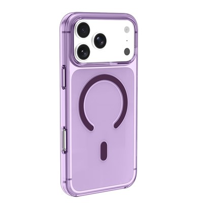 Apple iPhone 18 Pro Max Kılıf Zore M-safe Şarj Özellikli Şeffaf Kamera Çerçeveli Porto Kapak