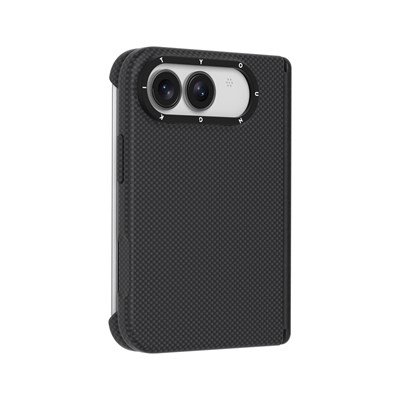 Apple iPhone Duo Kılıf M-safe Şarj Özellikli Aramid Fiber Youngkit 1500D Extreme Wing Titanyum-Gold Serisi Kapak