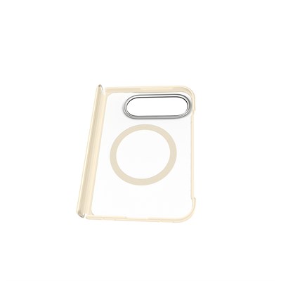 Apple iPhone Duo Kılıf M-safe Şarj Özellikli Arkası Mat Sert PC Wlons Vena Standlı Kapak