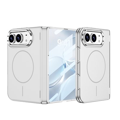 Apple iPhone Duo Kılıf M-safe Şarj Özellikli Zore Kıpta KPT-14 Sert PC Kapak