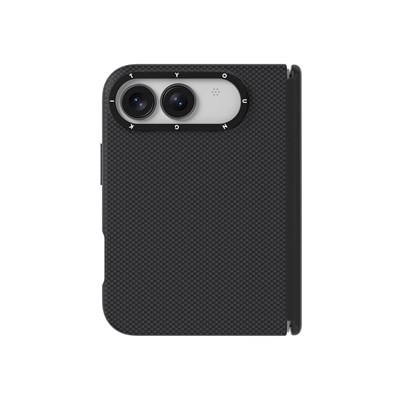 Apple iPhone Duo Kılıf M-safe Şarj Özellikli Aramid Fiber Youngkit 1500D Extreme Wing Titanyum-Gold Serisi Kapak