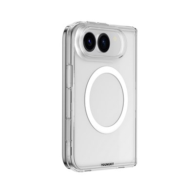 Apple iPhone Duo Kılıf M-safe Şarj Özellikli Youngkit Clear Serisi Kapak