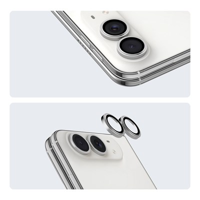 Apple iPhone Duo Youngkit Alloy Original Parlama Önleyici Kamera Lens Koruyucu + Kolay Uygulama Aparatlı