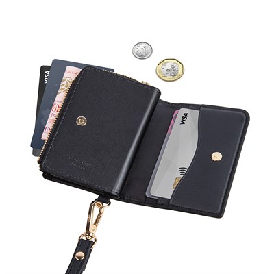 Coehl Mirelle Serisi Fermuar Bölmeli Ring Standlı Magnetik Kartlık
