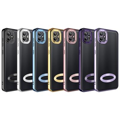 Galaxy A04 Kılıf Kamera Korumalı Logo Gösteren Zore Omega Kapak