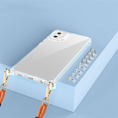 Galaxy A06 Kılıf Airbagli Takılabilir Askı Aparatlı Zore Snap Silikon Kapak
