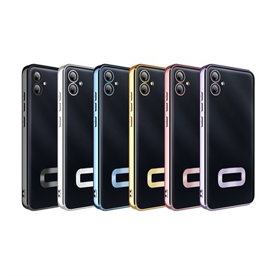 Galaxy A06 Kılıf Kamera Korumalı Logo Gösteren Zore Omega Kapak
