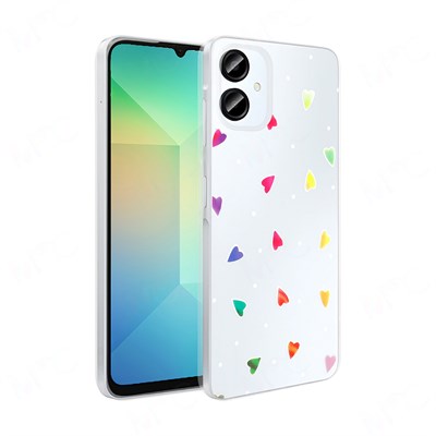 Galaxy A06 Kılıf Şeffaf Figürlü Zore Folk Sert Kapak
