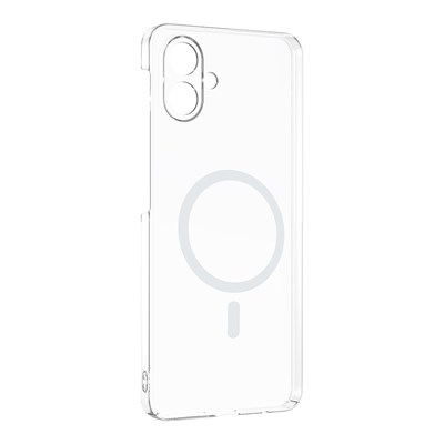 Galaxy A07 Kamera Korumalı M-Safe Şarj Özellikli Şeffaf Zore London Silikon Kapak