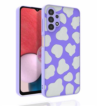 Galaxy A13 4G Kılıf Desenli Kamera Korumalı Parlak Zore Nora Kapak