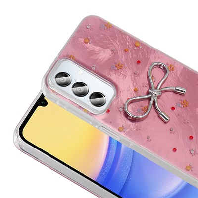 Galaxy A15 Kılıf Kamera Korumalı Figürlü Zore Ponti Silikon Kapak