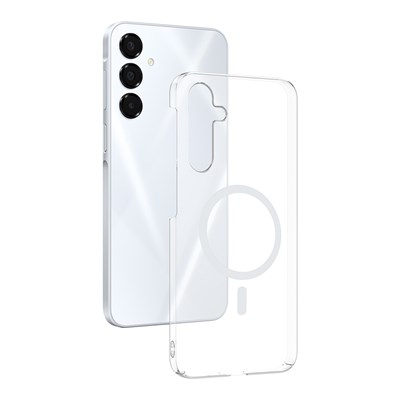 Galaxy A16 Kamera Korumalı M-Safe Şarj Özellikli Şeffaf Zore London Silikon Kapak