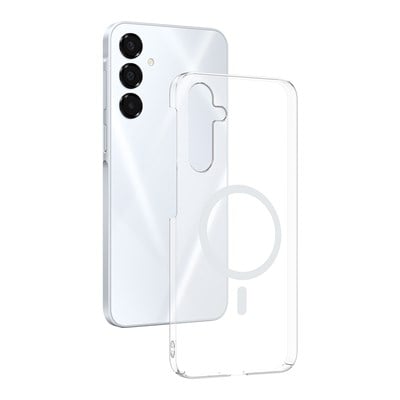 Galaxy A16 Kamera Korumalı M-Safe Şarj Özellikli Şeffaf Zore London Silikon Kapak