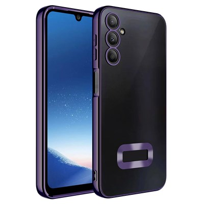 Galaxy A16 Kılıf Kamera Korumalı Logo Gösteren Zore Omega Kapak