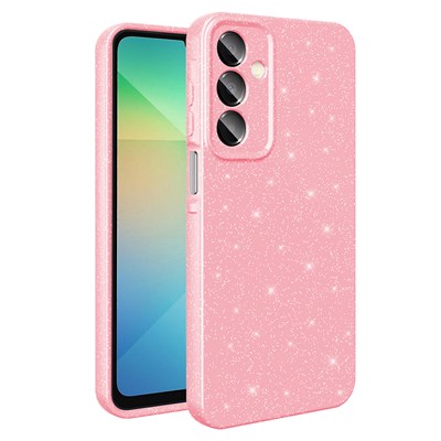 Galaxy A16 Kılıf Kamera Korumalı Simli Lüks Zore Koton Kapak