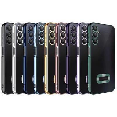 Galaxy A24 Kılıf Kamera Korumalı Logo Gösteren Zore Omega Kapak