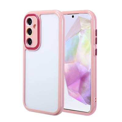 Galaxy A35 Kılıf Kamera Korumalı Renkli Kenar ve Çerçeve Tasarımlı Zore Vitamin Kapak