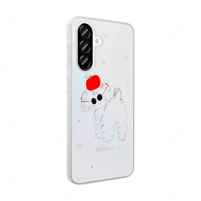 Galaxy A36 Kılıf Şeffaf Figürlü Zore Folk Sert Kapak