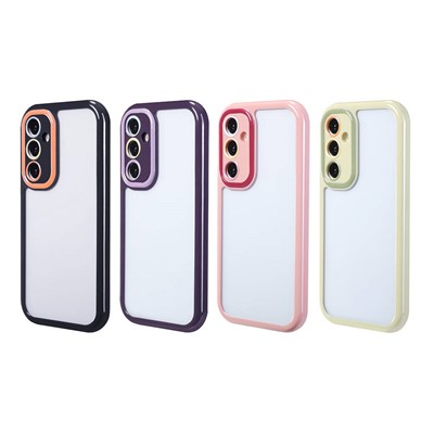 Galaxy A54 Kılıf Kamera Korumalı Renkli Kenar ve Çerçeve Tasarımlı Zore Vitamin Kapak